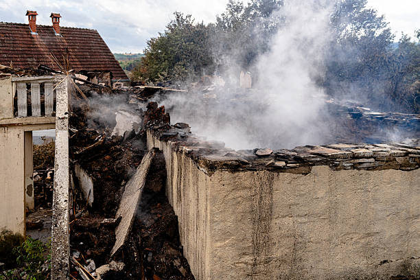 Professional Fire Damage Removal technician working in Towson, MD